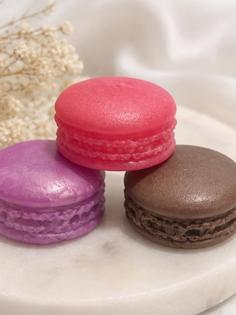Macaron Soap Gift Set| Handmade Shea & Jojoba Soap | Bakery Dessert Bath Bars |